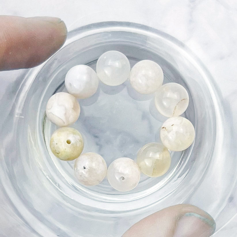8mm Flower Agate Bead Pack (10 Beads) V7