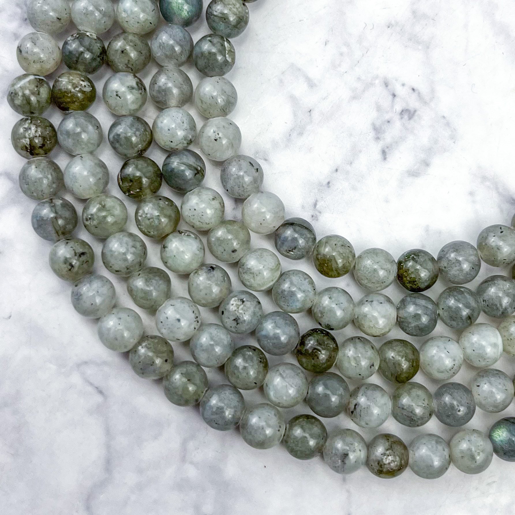 6mm Light Labradorite Bead Strand H16