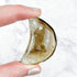 1.75 Inch Smoky Lemon Quartz Moon K28