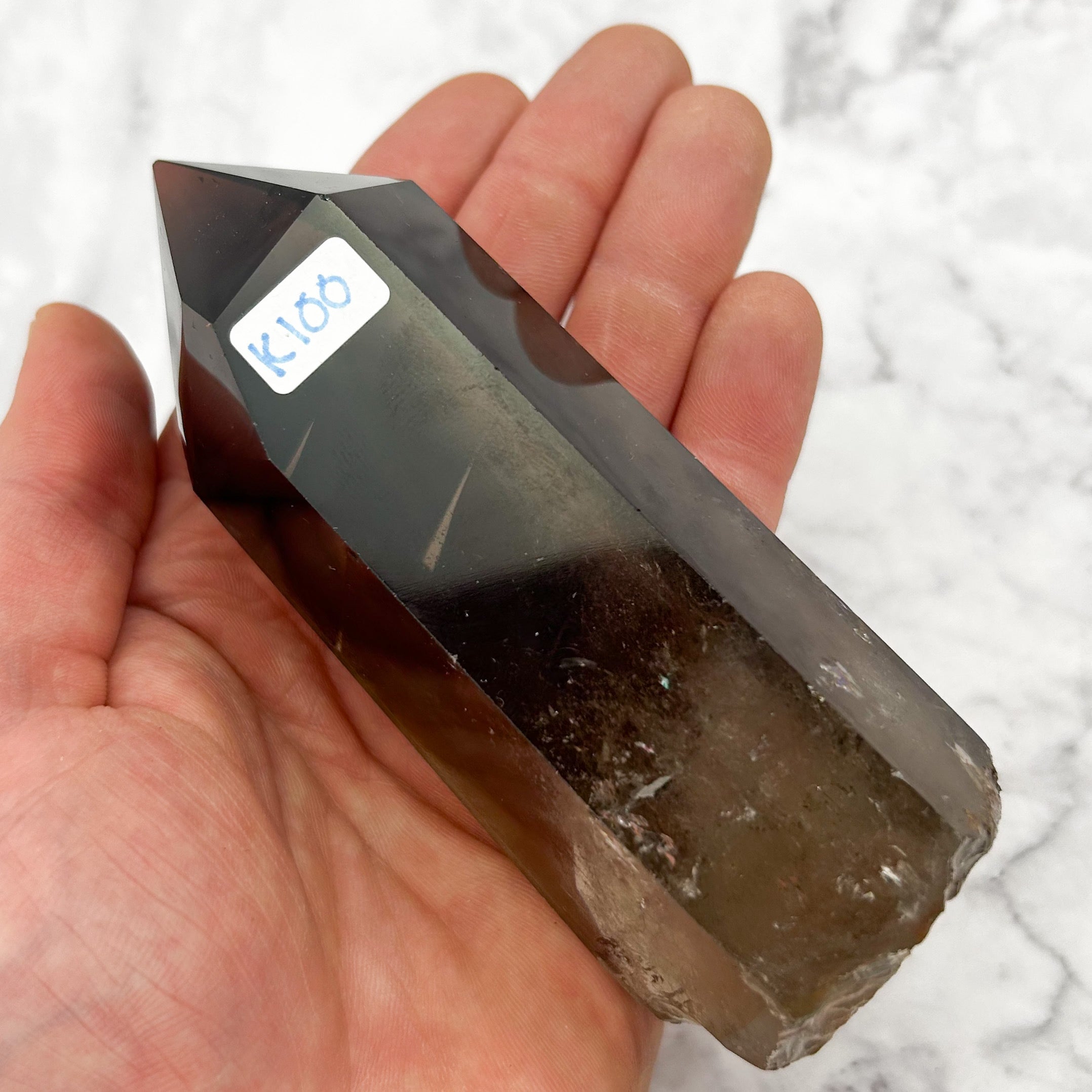 4.75 Inch Smoky Quartz Point K100