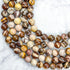 8mm Brown Zebra Jasper Bead Strand B12
