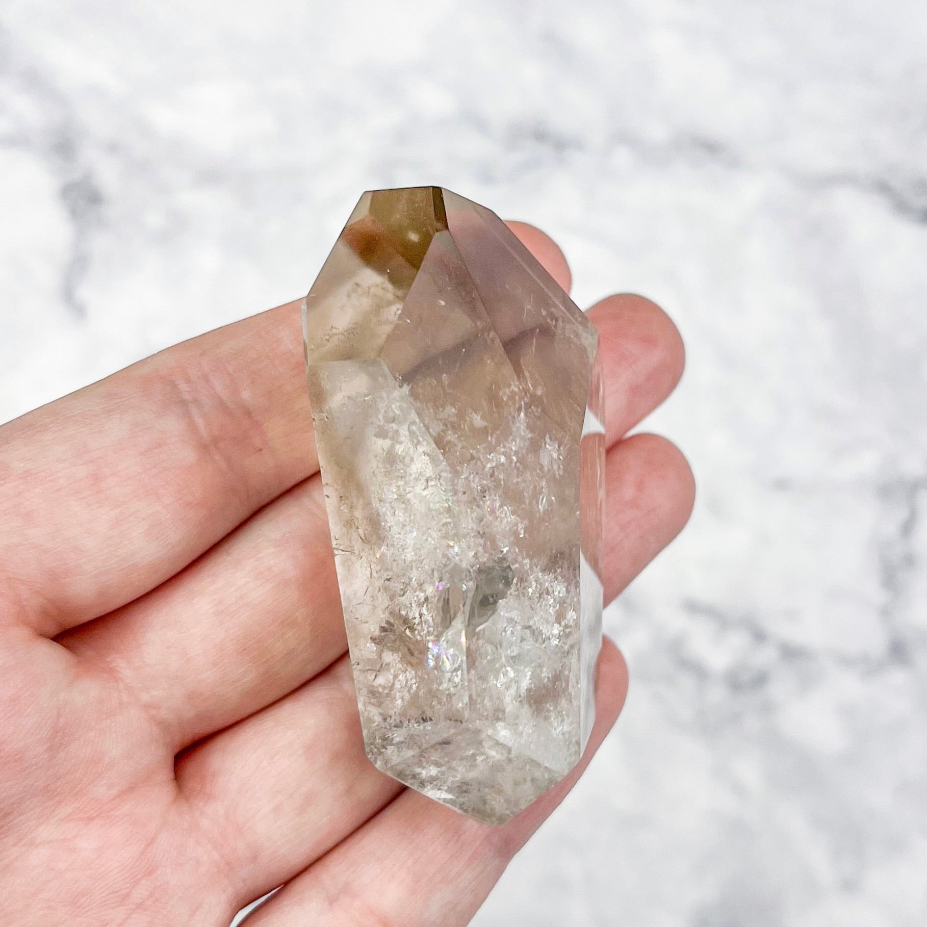 2.25 Inch Citrine Faceted Freeform E48