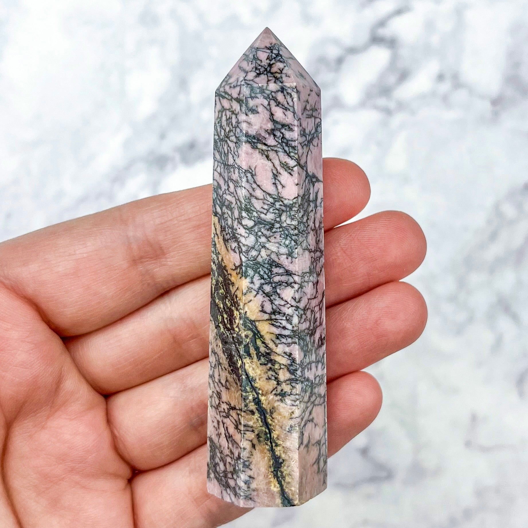 3.25 Inch Rhodonite Tower C15