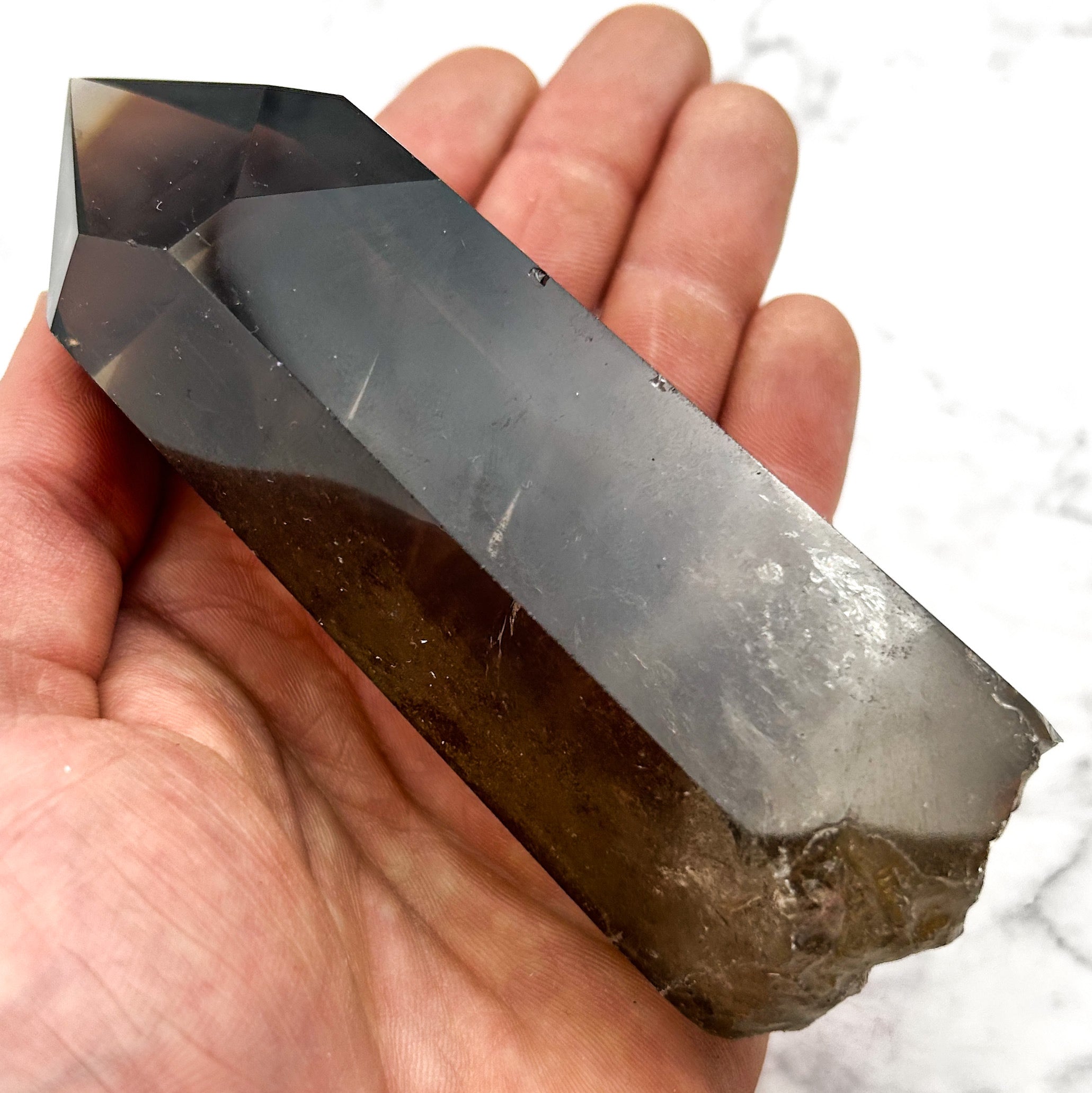 4.75 Inch Smoky Quartz Point K100