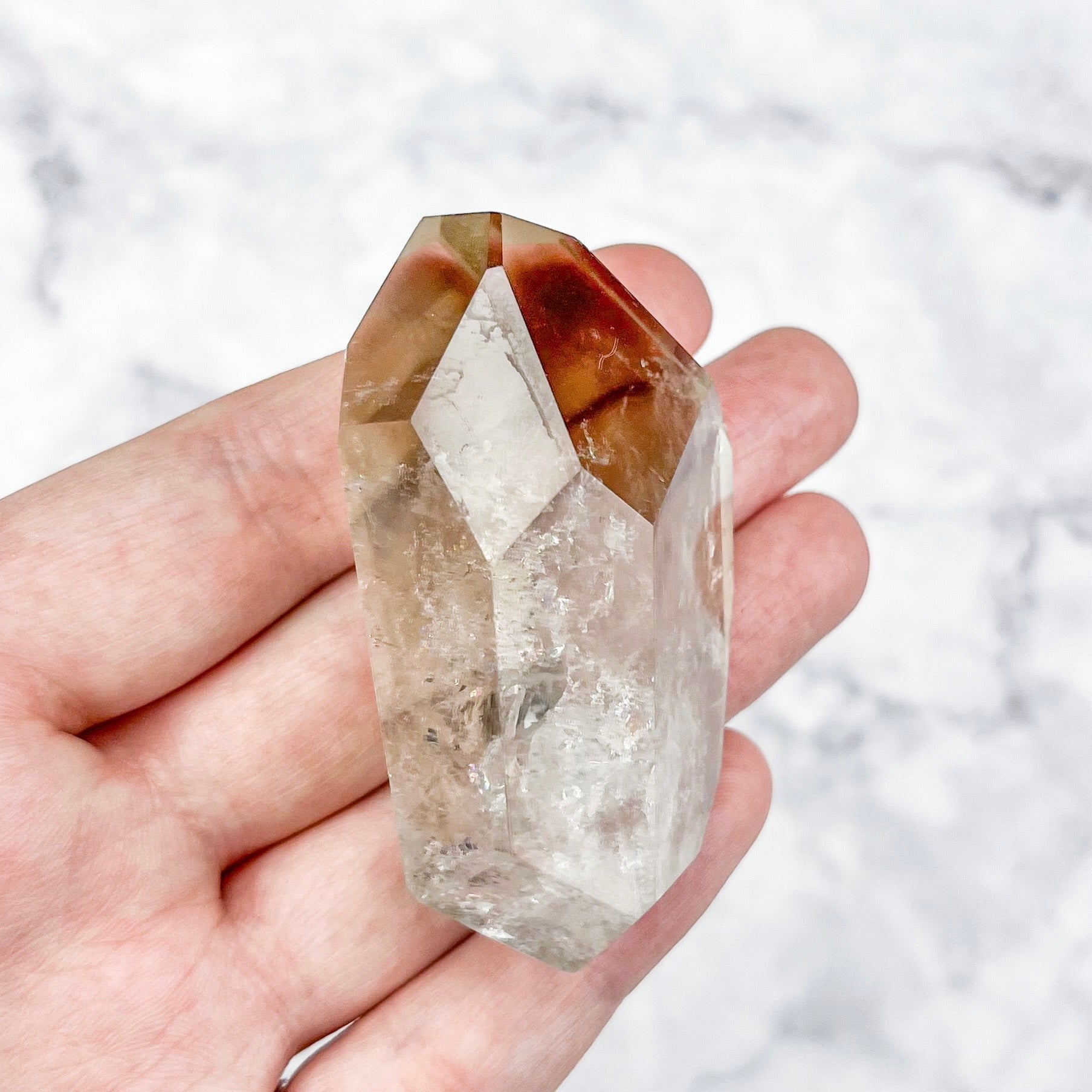 2.25 Inch Citrine Faceted Freeform E48