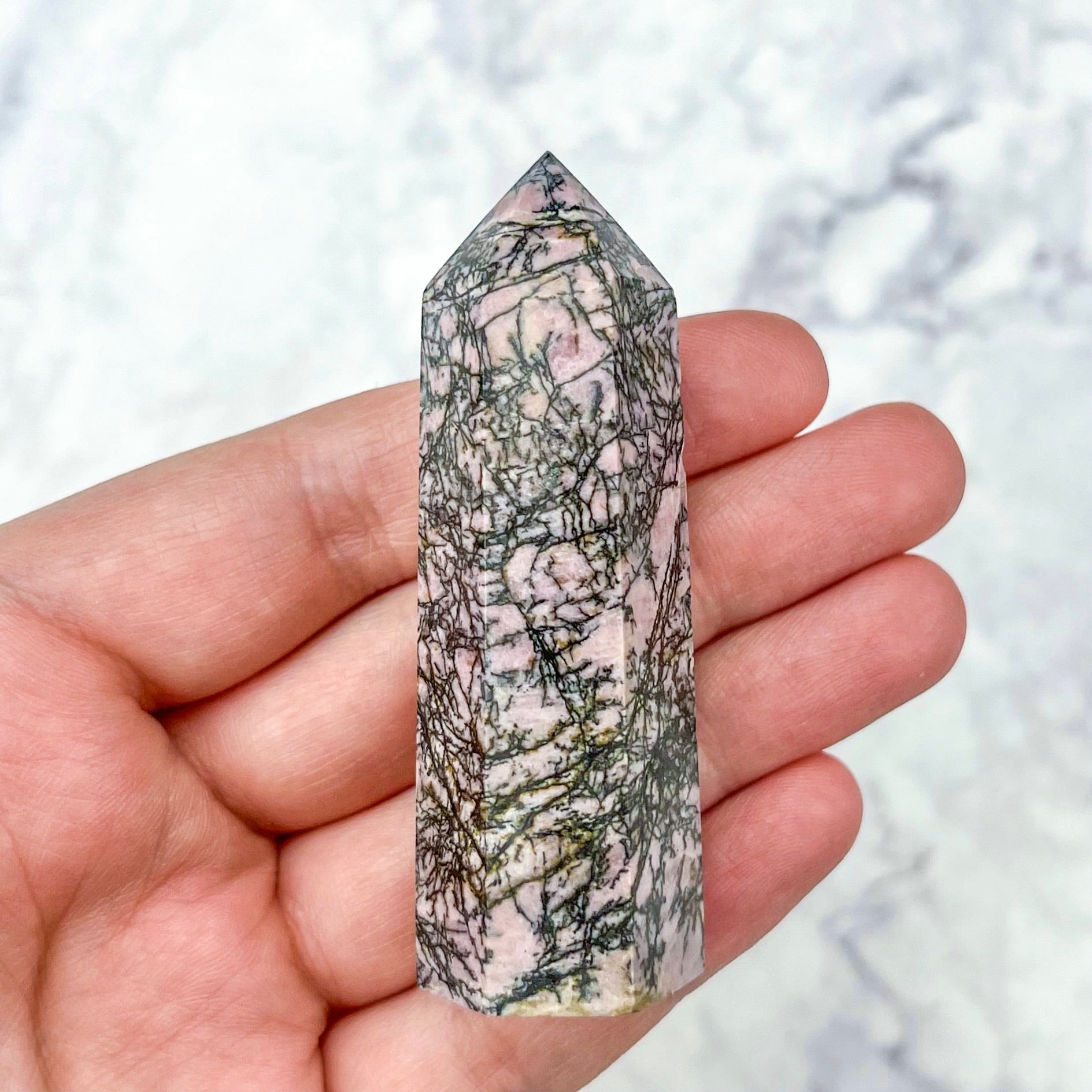 2.75 Inch Rhodonite Tower X12