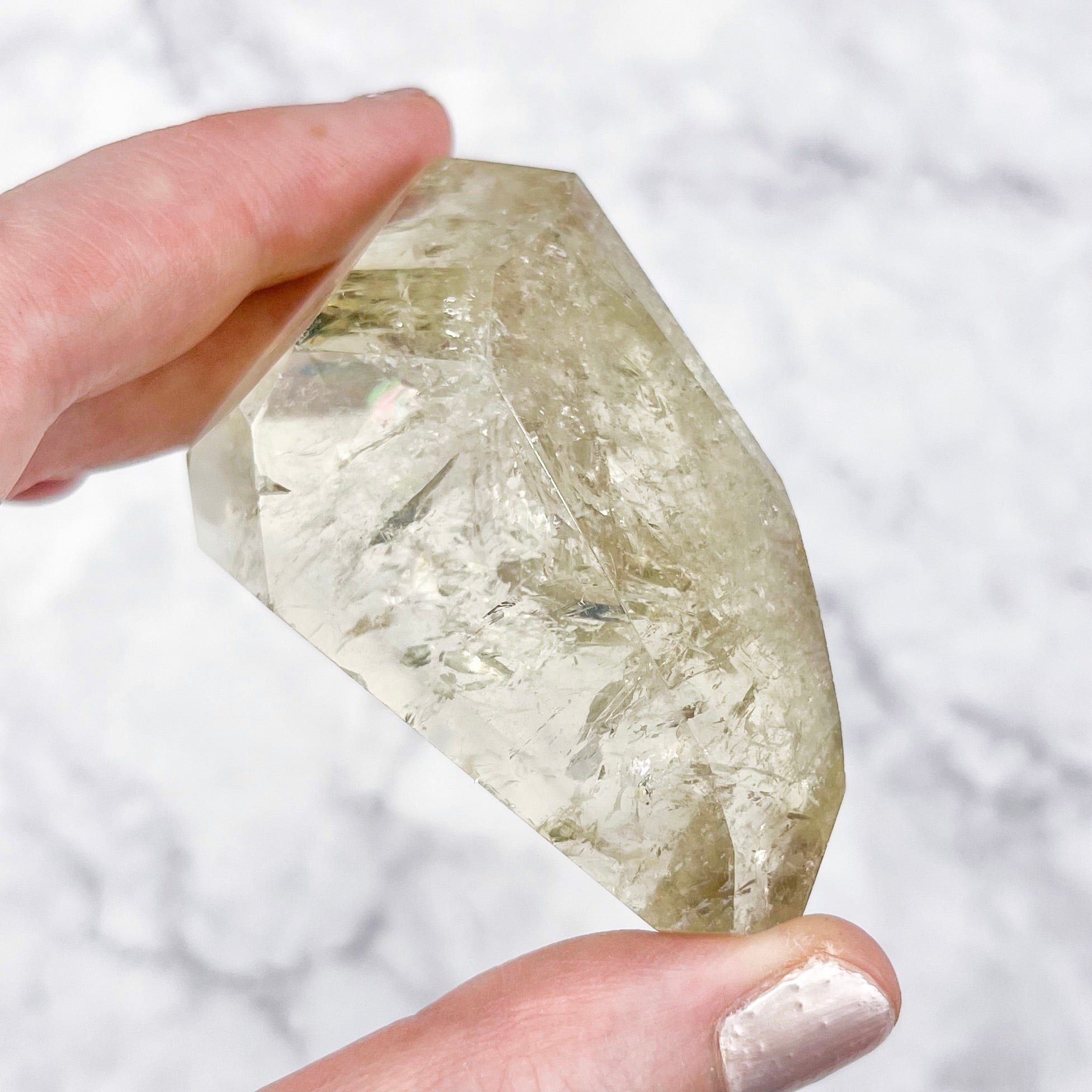 2.5 Inch Citrine Faceted Freeform M70