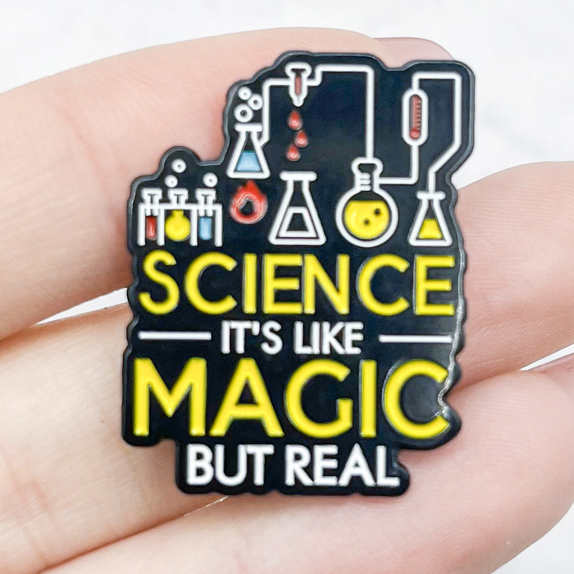 1.25 Inch Science Like Magic Pin G6