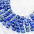 8mm Lapis Lazuli Faceted Cube Bead Pack (10 Beads) X12