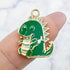 20mm Green Sitting Baby Dinosaur Charm Q2