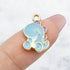 17mm Blue Baby Dinosaur Charm B2