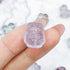 10x13mm Light Purple Fluorite Owl Focal Bead P7