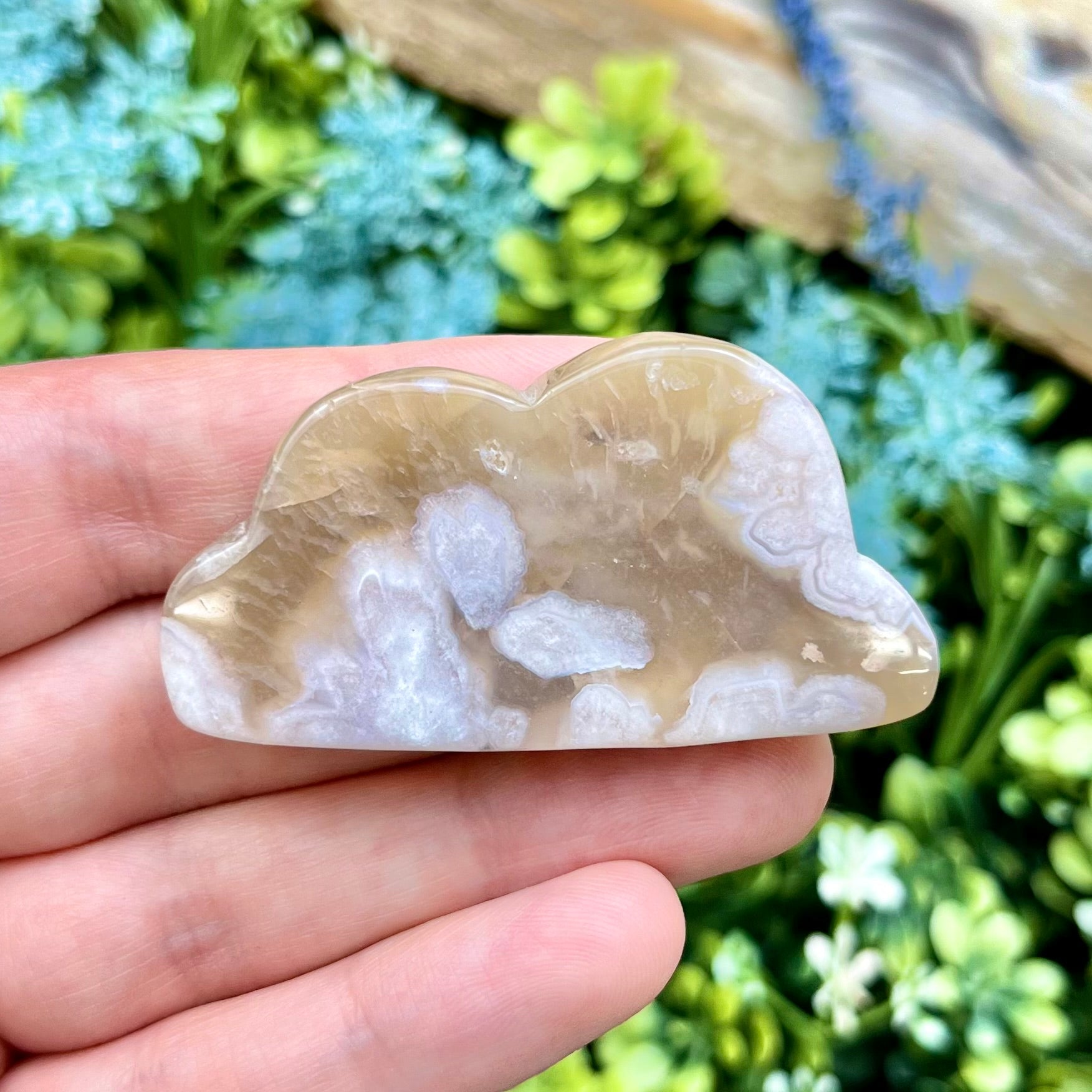 2 Inch Flower Agate Cloud S15