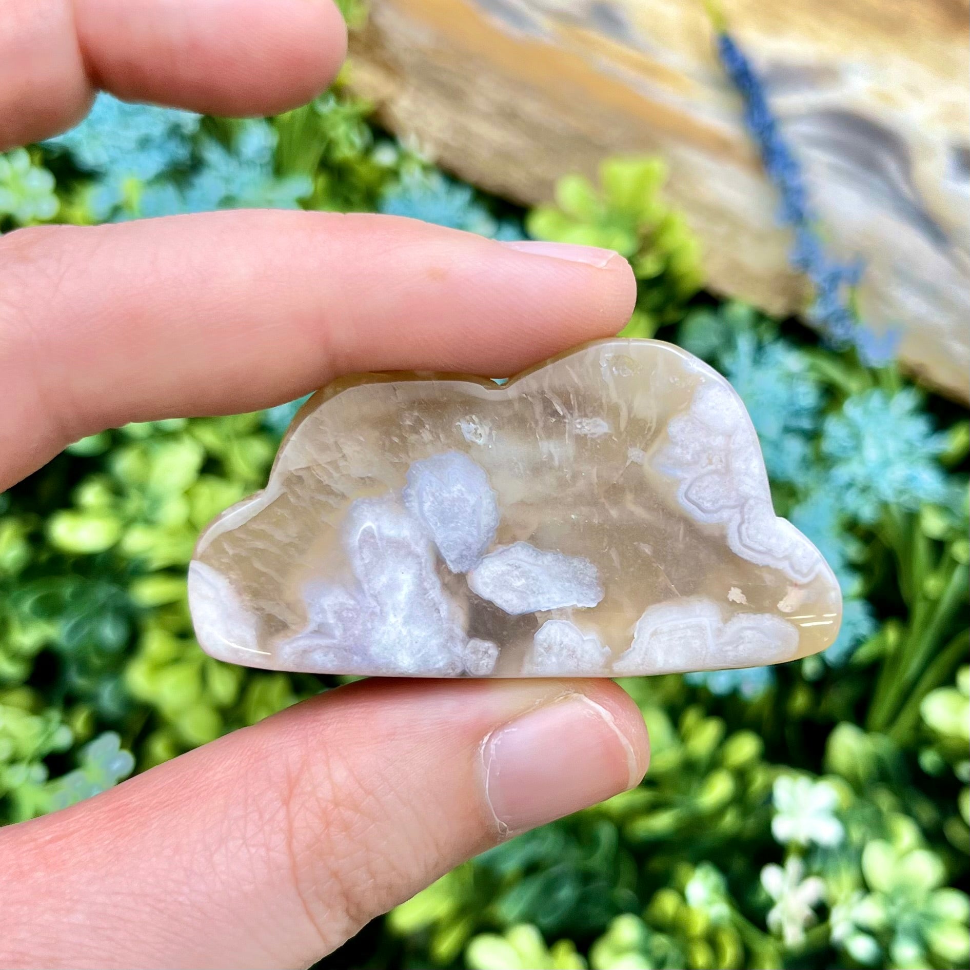 2 Inch Flower Agate Cloud S15