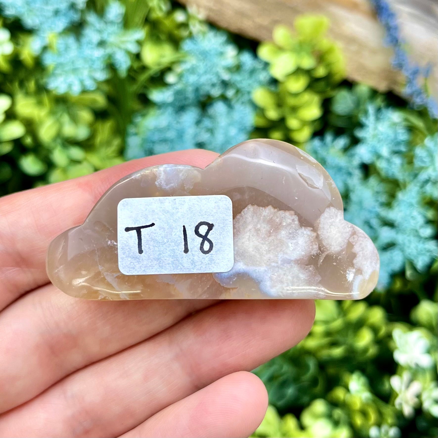 2 Inch Flower Agate Cloud T18