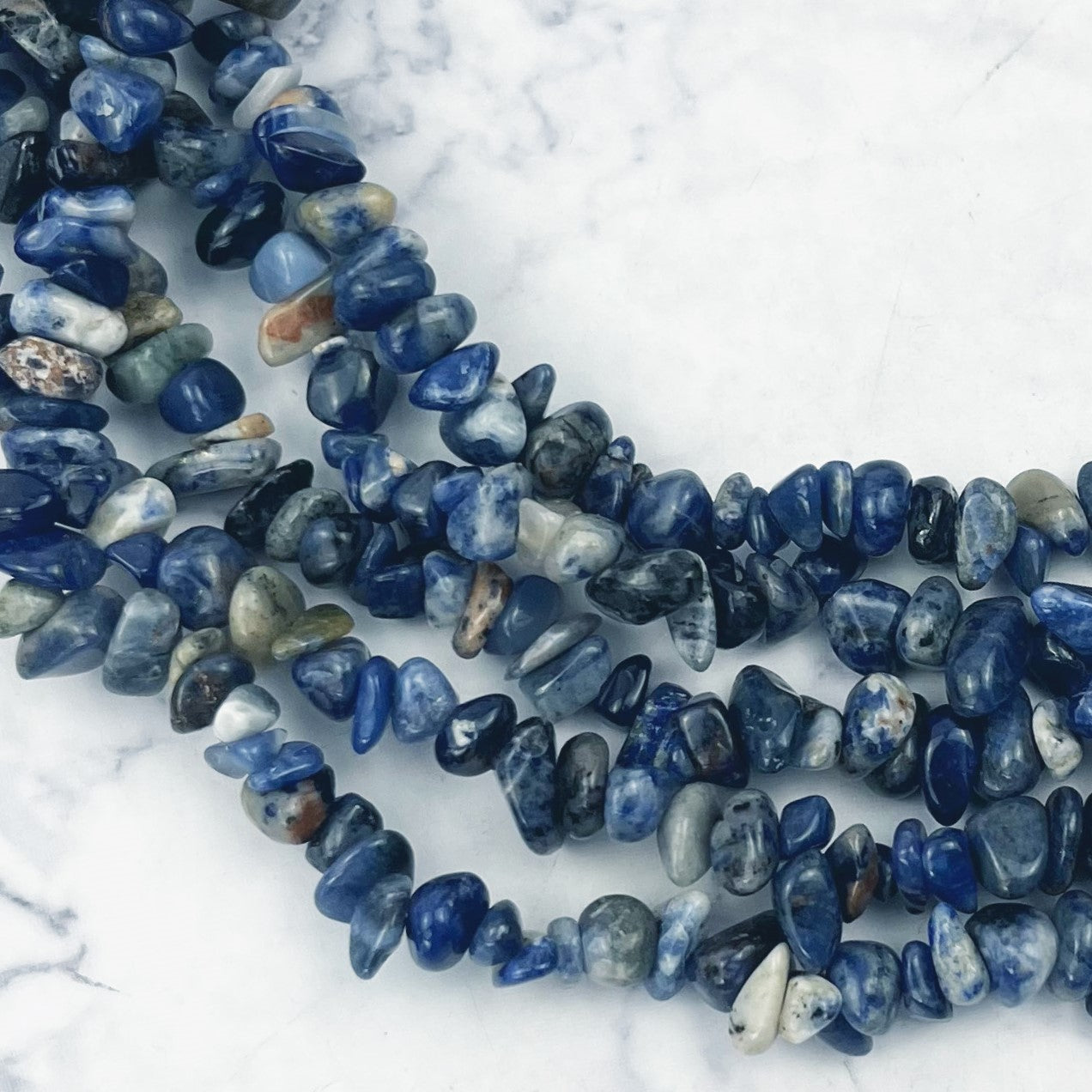 Sodalite Chip Bead Strand A11