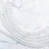 4mm White Agate Bead Strand C8