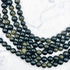 6mm Gold Sheen Obsidian Bead Strand H10