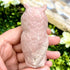 3 Inch Pink Opal Owl Carving B122