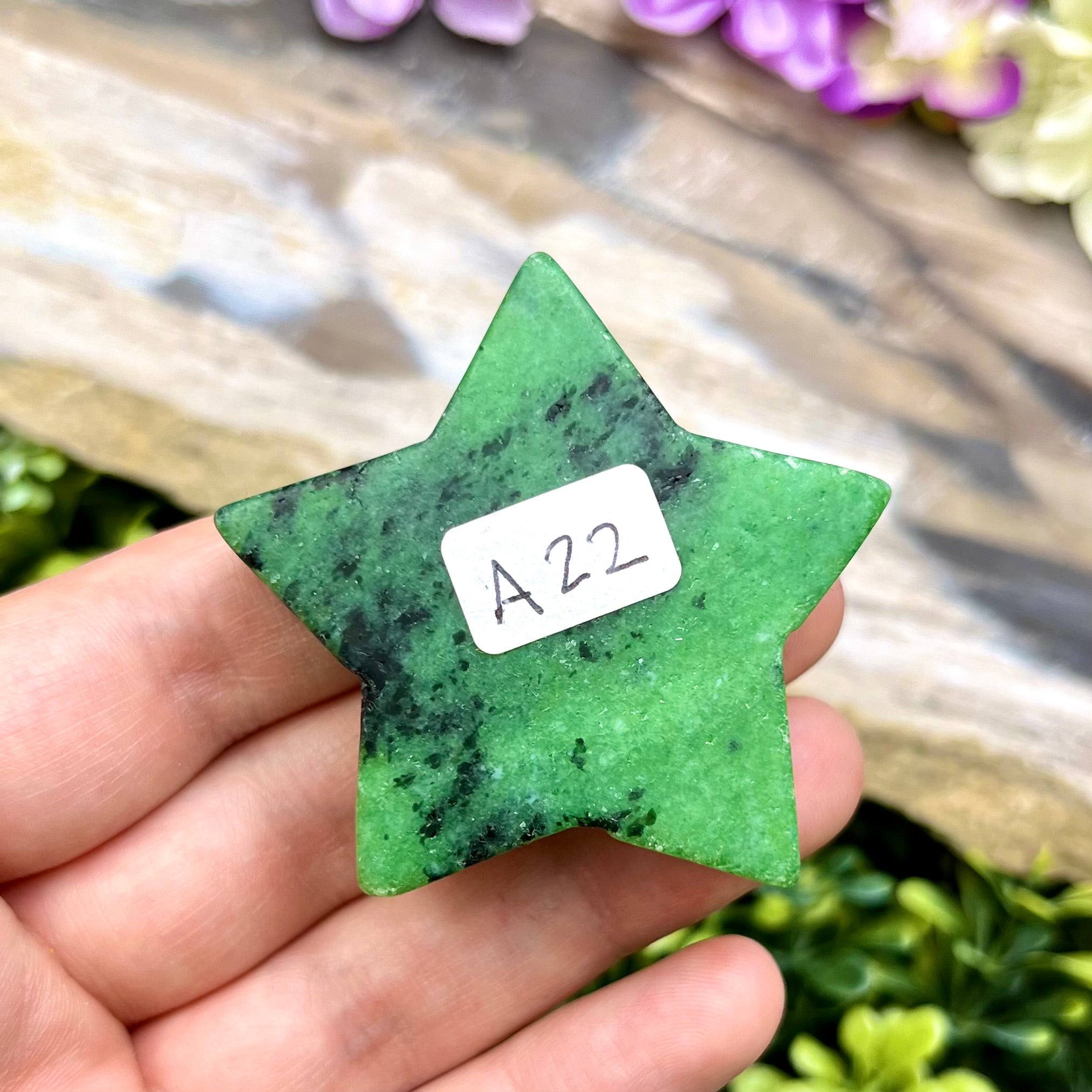 1.75 Inch Ruby in Zoisite Star A22