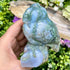 3.5 Inch Moss Agate Owl G195
