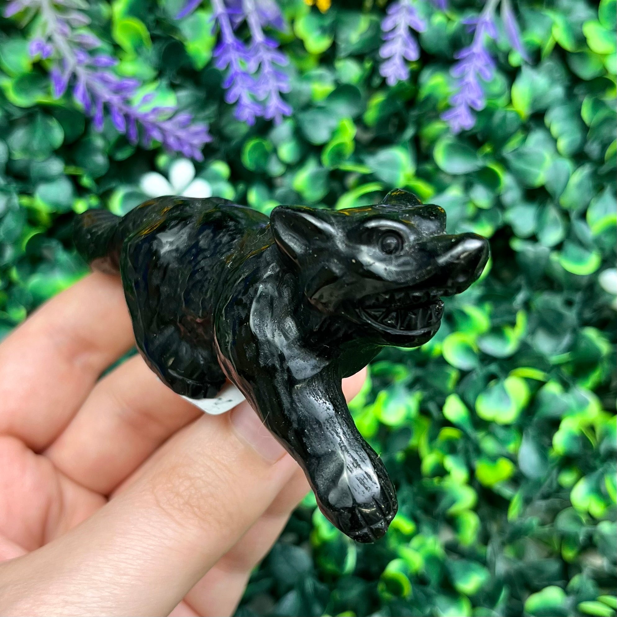 3.75 Inch Black Obsidian Werewolf W54