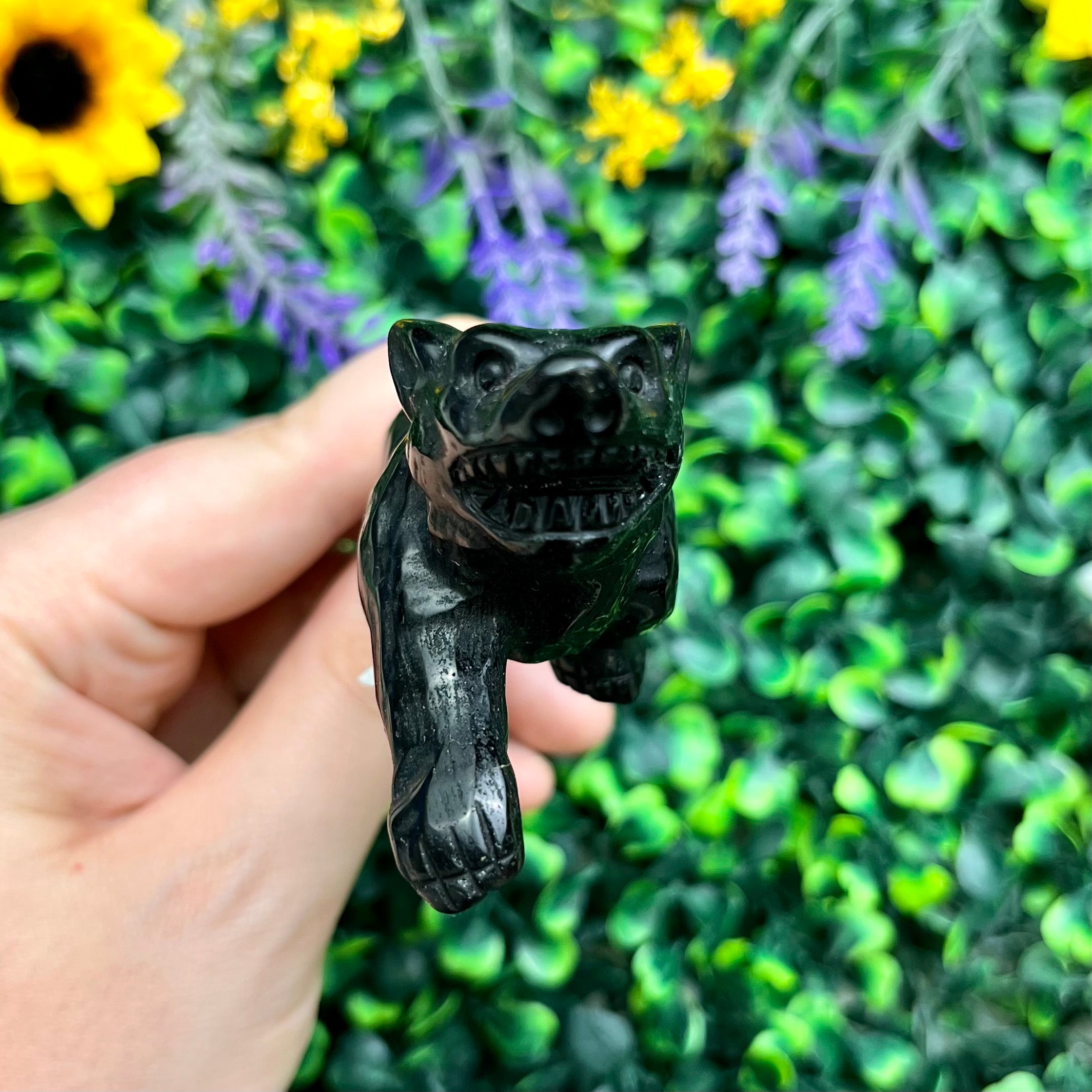 3.75 Inch Black Obsidian Werewolf W54
