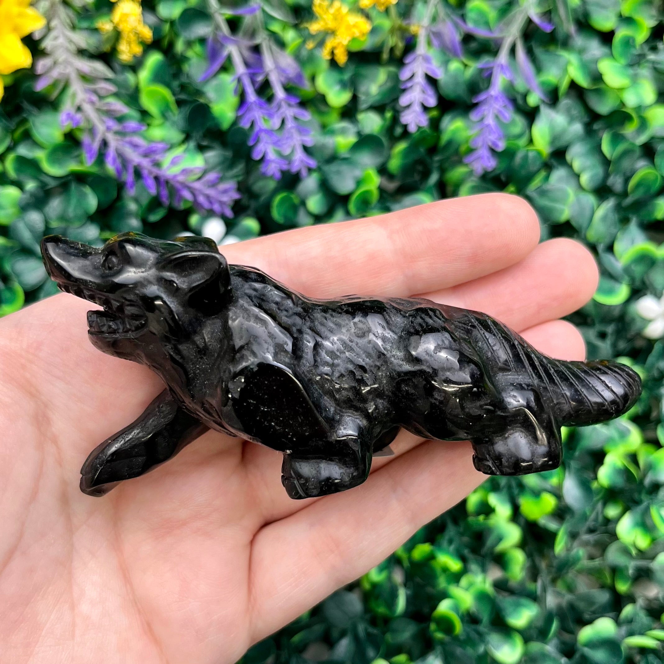 3.75 Inch Black Obsidian Werewolf W54