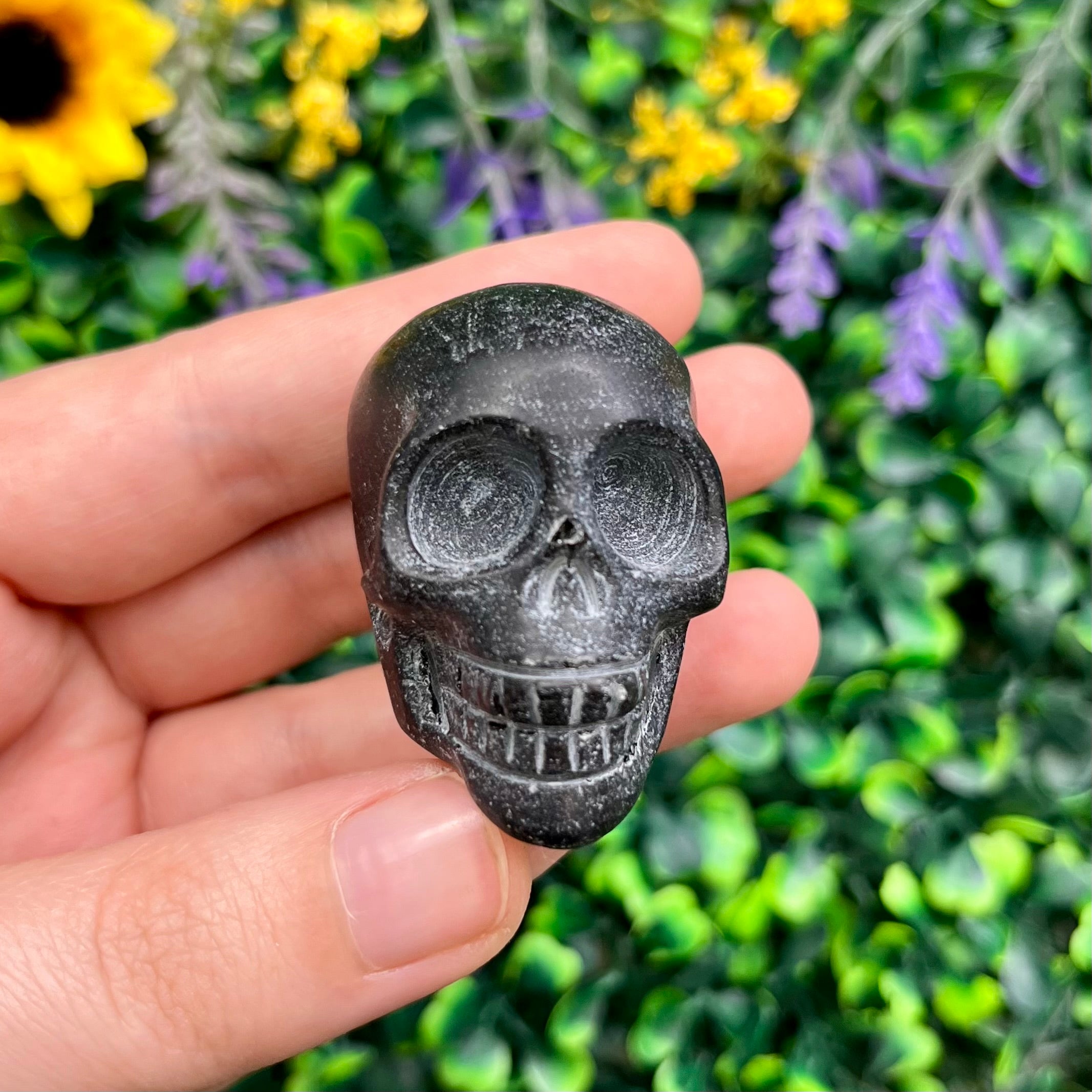 1.5 Inch Black Obsidian Skull Z26