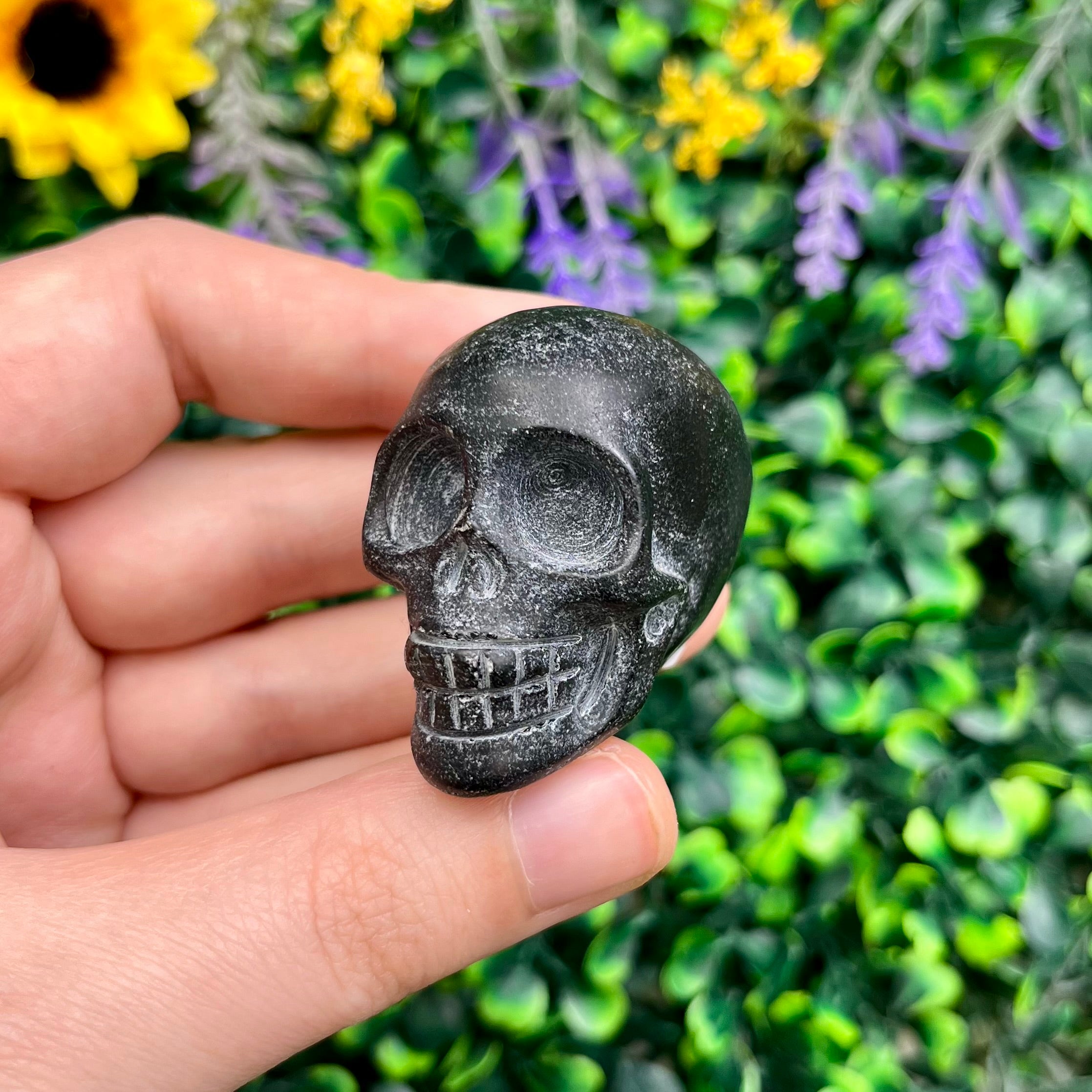 1.5 Inch Black Obsidian Skull Z26