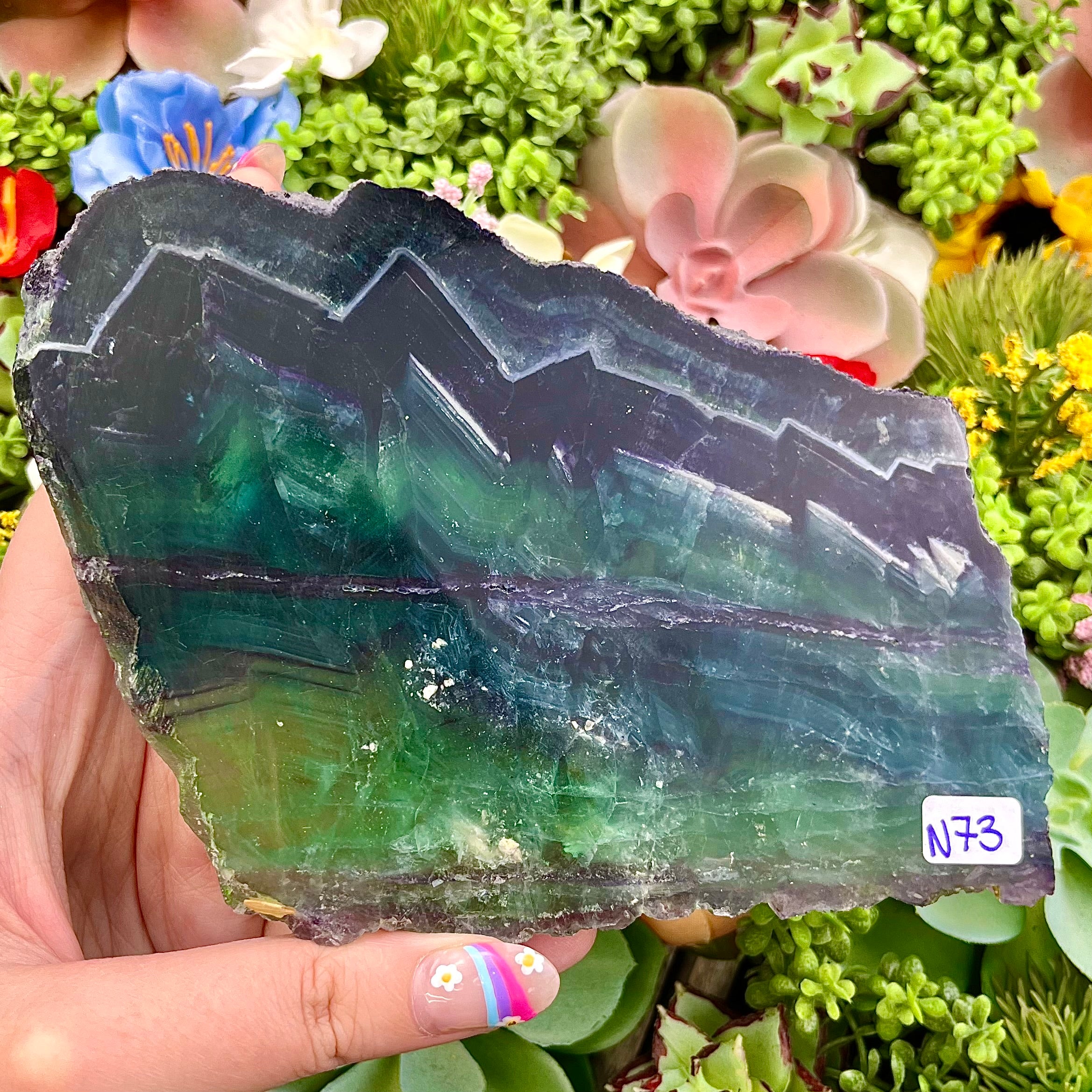 5 Inch Fluorite Slab N73