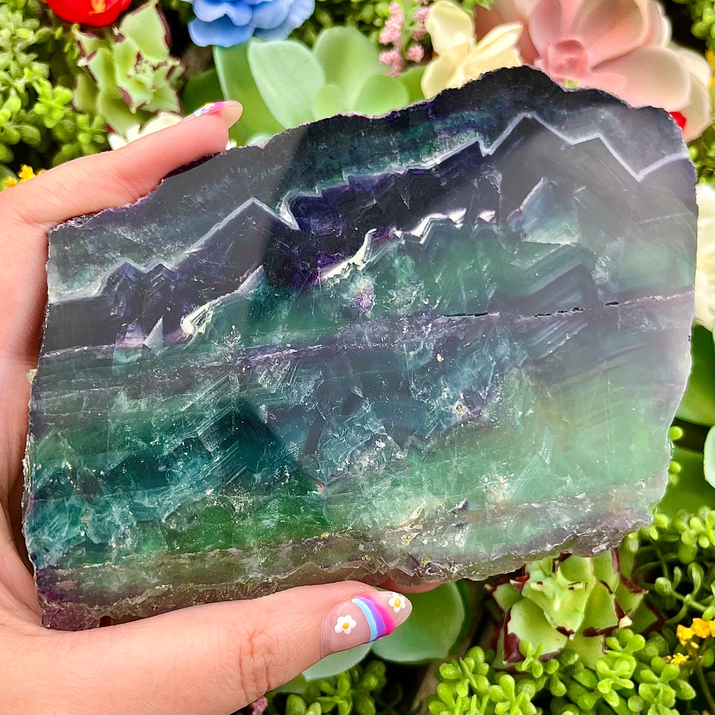 5 Inch Fluorite Slab N73