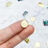 10mm Gold Good Luck Round Charm H2