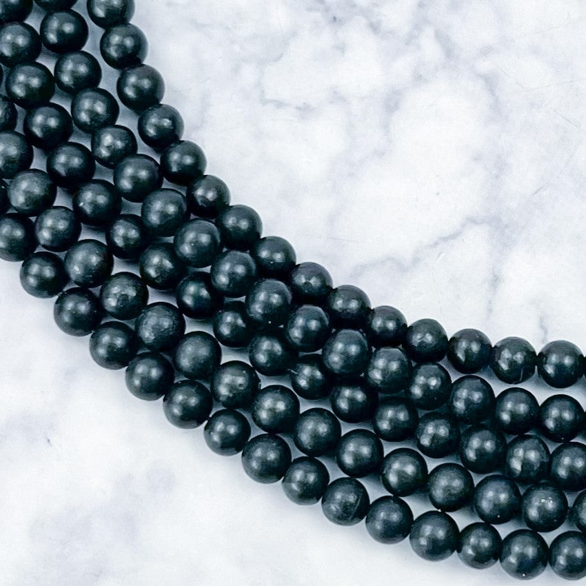 4mm Shungite Bead Strand R21