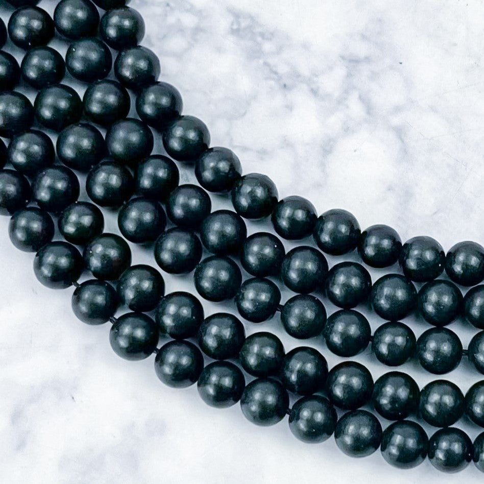 6mm Shungite Bead Strand Q24