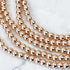 4mm Rose Gold Hematite Bead Strand M7