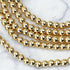 4mm Bright Gold Hematite Bead Strand D7