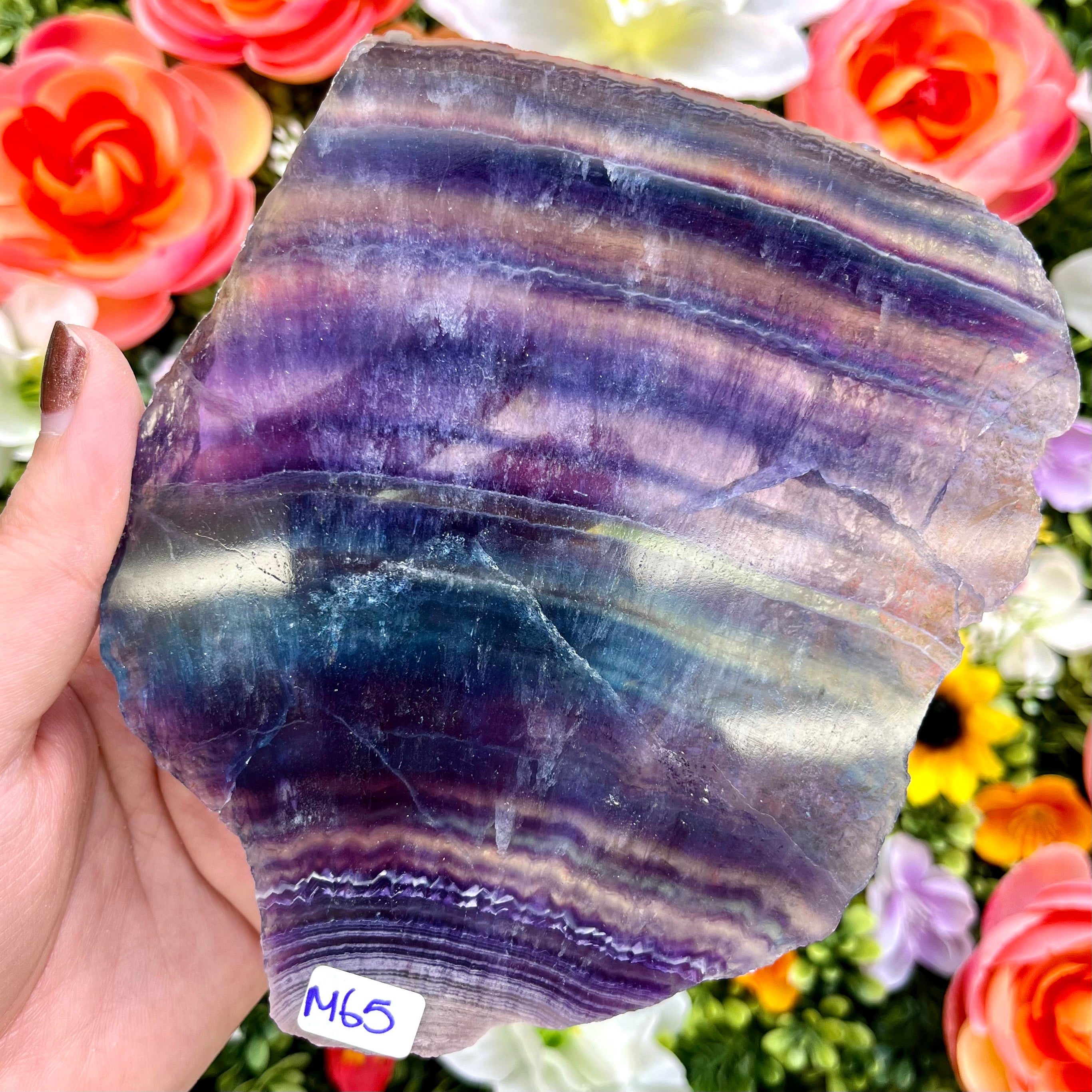 5.25 Inch Fluorite Slab M65