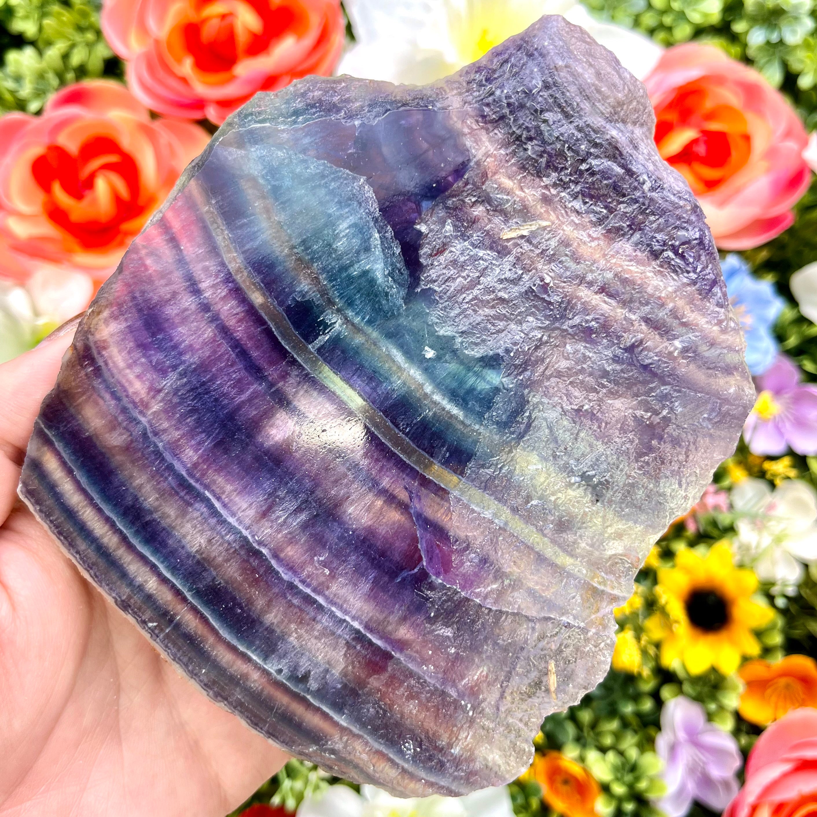 5.25 Inch Fluorite Slab M65