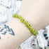 7-Inch Peridot Chip Bracelet S8