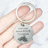 30mm Silver Engraved "Just One More Rock" Keychain N7