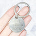 30mm Silver Engraved "Wait, I See a Rock" Keychain P7