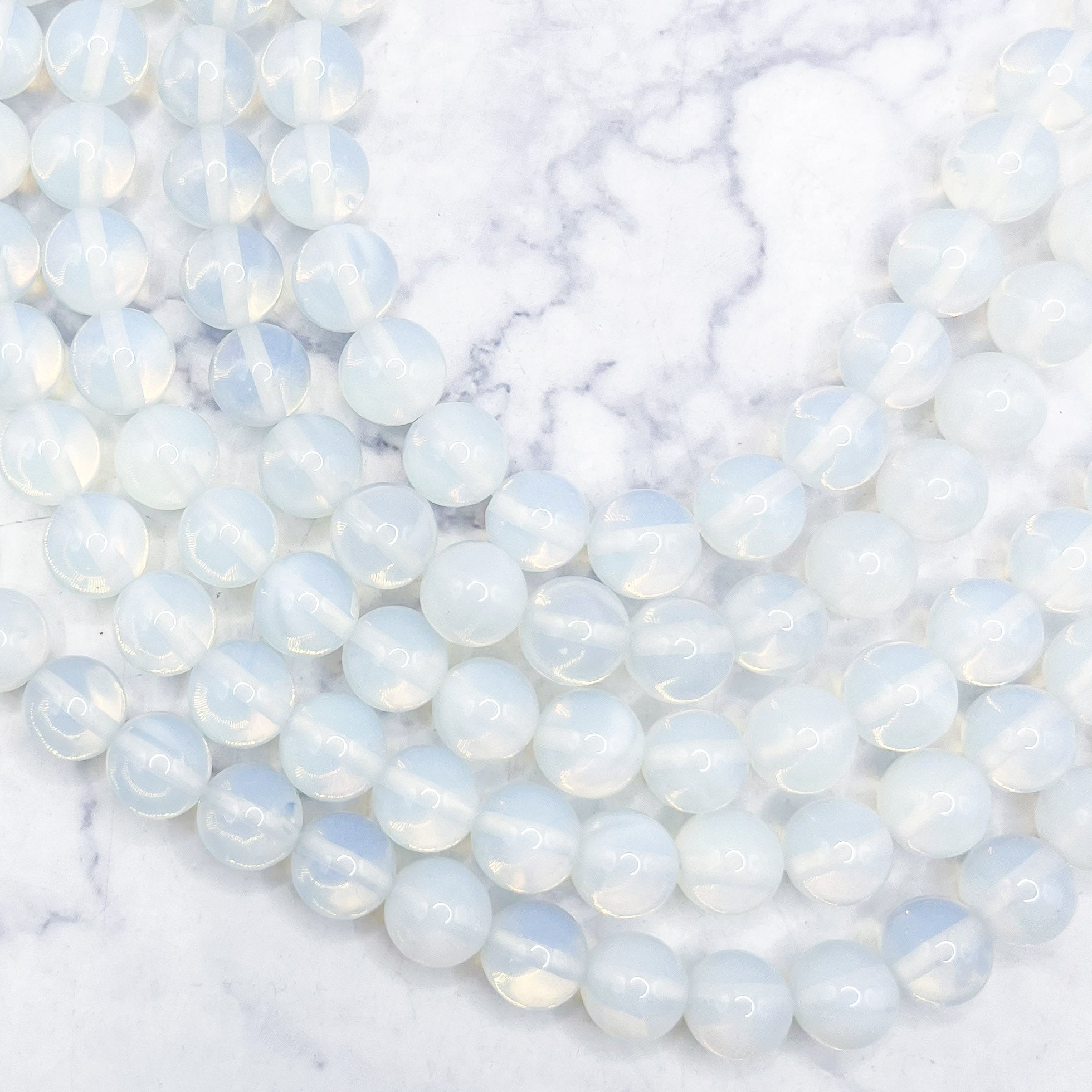 10mm Opalite Bead Strand F10