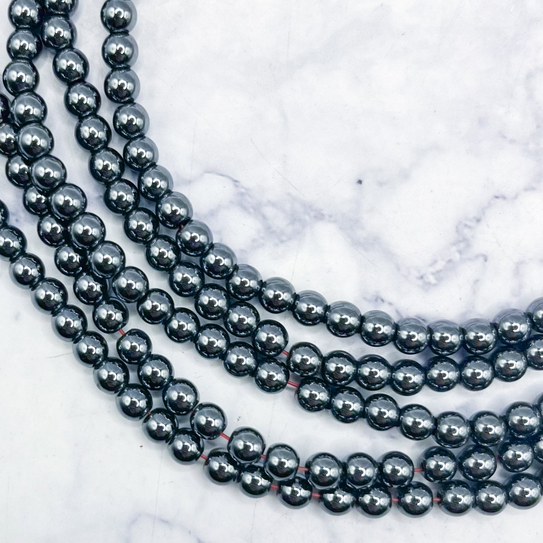 4mm Hematite Bead Strand H5