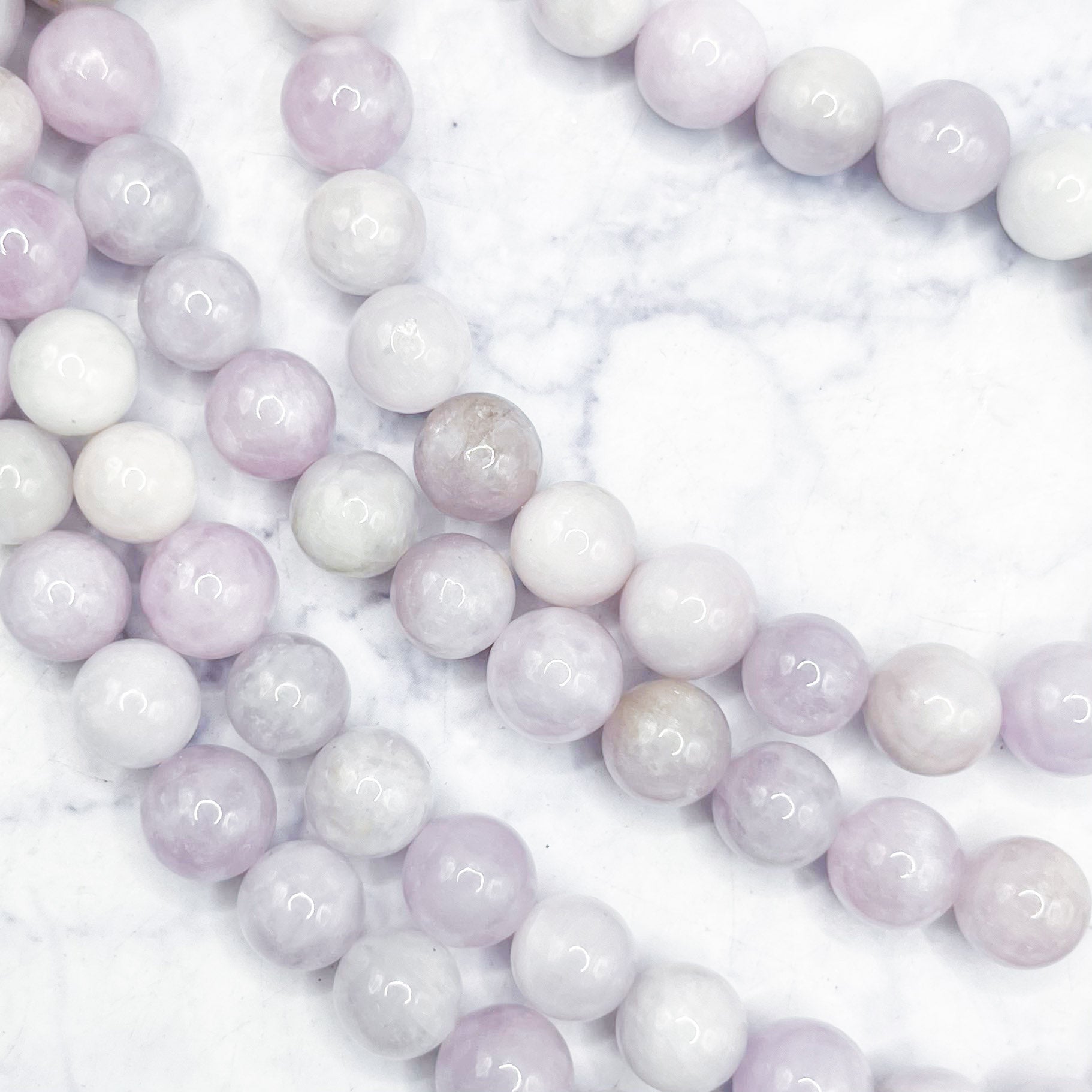 10mm Kunzite Bead Half Strand A40