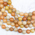 10mm Orange Aventurine Bead Strand J14
