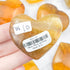 Yellow Fluorite/Mica Heart $10