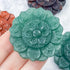 Green Aventurine Flower Medallion $32