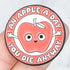 1.25 Inch An Apple a Day Pin D6
