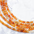 4mm Orange Multi Carnelian Bead Strand Y10
